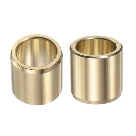 Zero Hassle Swap Two Pack Three Quarter By One By One Inch Cast Brass Flanged Sleeve Bearing Heavy Duty Oilless Bushing gold finish