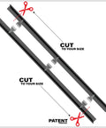 Stove Gap Filler Silicone Covers With Stainless Steel Clips, No More Crumbs Between Countertop And Stove, Easy Fit, Cut to Size.