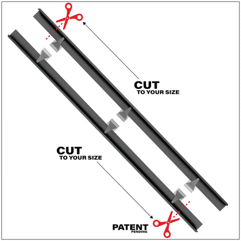 Stove Gap Filler Silicone Covers With Stainless Steel Clips, No More Crumbs Between Countertop And Stove, Easy Fit, Cut to Size.