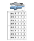 Built Tough HSK63A CNC Collet Holder Forged From Premium Stainless Steel Offering Rock Solid Grip And Sweet Vibration Damping For Effortless Shop Floor Milling Tasks, with detailed model specifications.