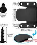 Heavy Duty Sectional Couch Connectors With Screws Universal Sofa Metal Brackets for Loveseats with dimensions and screws.