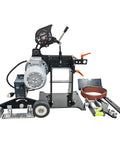 Heavy Duty Variable Speed Belt Sander Polisher With 72X2 Inch Belt for metal welds, featuring a robust motor and adjustable components.