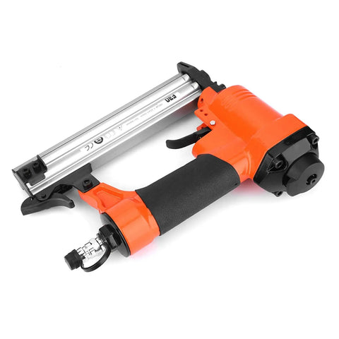 Heavy Duty Industrial Air Brad Nailer Pneumatic Straight Nail Gun For 30Mm Steel Nails, close-up view of tool features and design.
