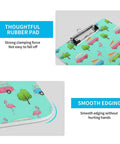 Happy Camping Themed Acrylic Clipboard For Office And Outdoors, Thick Durable Writing Surface, Fits A4 And US Letter Papers, Clear See Through Finish, Ideal For Note Taking, Sketching, And On The Go; clip and edge detail