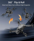 Beginner Friendly Foldable Drone With 1080P HD Camera FPV Live View Altitude Hold One Key Takeoff And Landing 3D Flips shown in flight