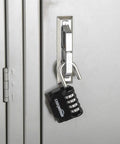 Four Digit Combination Lock Black Two Pack With Easy Read Side Window Durable Zinc Alloy Build 10,000 Codes For Luggage Gym Lockers