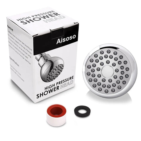High Pressure 3 Inch Shower Head with Anti Clog Anti Leak Fixed Chrome Shower Head with box and installation accessories