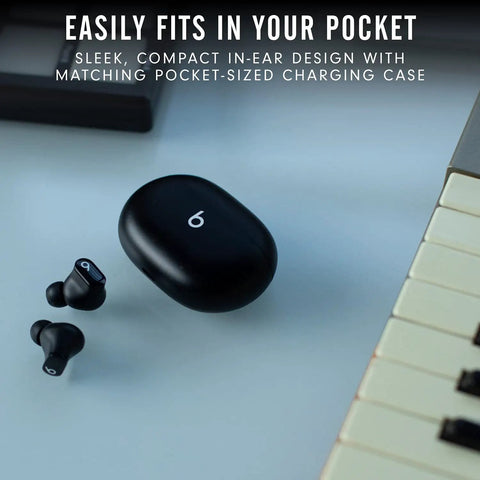 Studio Buds True Wireless Earbuds With Active Noise Canceling And Transparency Mode, Built-In Microphone, IPX4 Sweat-Resistant, Class 1 Bluetooth, Compatible With Apple And Android, Crisp Sound, All Day Comfy Fit, Black