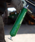 Heavy Duty Pistol Grip Grease Gun With Patented LockNLube Coupler Locks On And Does Not Leak, 20 Inch Hose, Pro Grade, Green