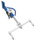 Heavy Duty Steel Strap Bander Kit With Adjustable Knob And Ergonomic Rubber Handle For Stainless Metal Banding Tool Ideal For Boat Industry And Industrial Securing Jobs Done Right, blue steel banding tool with clamp and screw handle