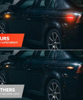 Acura TL Amber Red LED Side Marker Lights Smoked Lens Front and Rear Left and Right Replacement Kit Fits 2004 2005 2006 2007 2008