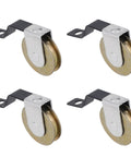 Knockout Four Pack Sliding Screen Door Tension Springs Replace B638 B687 B639 B756 Push Pull Hardware With Rock Solid Stainless Steel Bearings. Four heavy-duty stainless steel rollers.