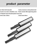 Push To Open Magnetic Cabinet Latch Set 2 Pack Door Catch For Hinge Cabinets No Self Closing Required, metal shell close-up.