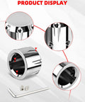 Chrome Front Axle Nut Covers for Harley Davidson Touring Dyna Sportster Softail Electra Glide Road Glide Models 2002 to 2024