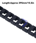 Black Drag Chain Replacement Kit For FlashForge Adventurer AD5X Open Type Plastic Wire Carrier, 395mm length, close-up view