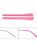 Colorful Silicone Eyeglass End Tips Set With Anti Slip Ear Hooks And Sport Strap Holder for Glasses Temple Tips in pink