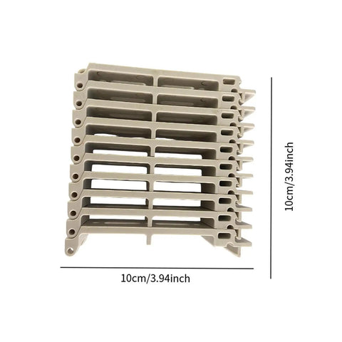 Heavy Duty Desktop Cable Organizer With Server Rack Tray Clips And Sturdy Wire Holder To Ditch Cord Chaos, stackable clips, 10cm