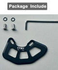 Beefy Lightweight Aluminum Alloy MTB Bash Guard for ISCG05 Mounts, hardware set included, CNC Machined 7075-T6, Black