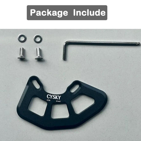 Beefy Lightweight Aluminum Alloy MTB Bash Guard for ISCG05 Mounts, hardware set included, CNC Machined 7075-T6, Black