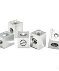Five Pack Neutral Ground Lug Kit With Aluminum Ground Lugs For Electrical Panel And Ground Bar Installation, Silver Finish