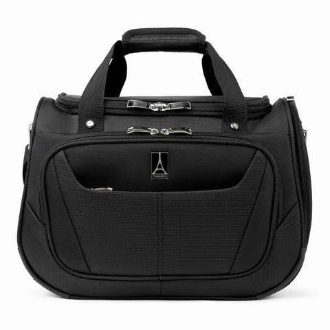 Black Ultra Lightweight Underseat Carry On Tote For Weekend Getaways 18 Inch Slim Travel Bag 28 L Fits Under Most Airline Seats