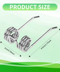 36 Pack Dethatcher Tines Replacement For Greenworks 27022 And 2500600G showing product size with dimensions