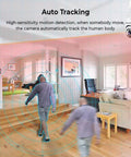 Man detected by 1080P Light Bulb Camera With Night Vision And 360 Degree Wireless WiFi Security Motion Detection Alarm Plug And Play E27 Socket