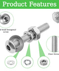 Heavy Duty 1040 Piece M3 Screw Kit With Nuts, Washers And Hex Wrench Includes M3 Screws From 6mm To 40mm Range