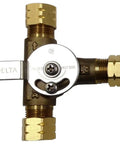 Mechanical Mixing Valve With Adjustable Temperature, Solid Brass Body With Integral Check Valves, 2.0 GPM At 60 PSI