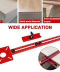 Slick 4 In 1 Router Milling Groove Bracket With Heavy Duty Aluminum Circle Cutting Jig on MDF and solid wood boards.