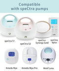20mm Flange And Duckbill Valve Replacement Kit For Spectra S1 S2 And 9 Plus Breast Pumps Not Original Replacement Parts Includes 2 Flanges And 2 Valves Easy Fit Compatible With Spectra Pump Accessories, compatible with Spectra pumps