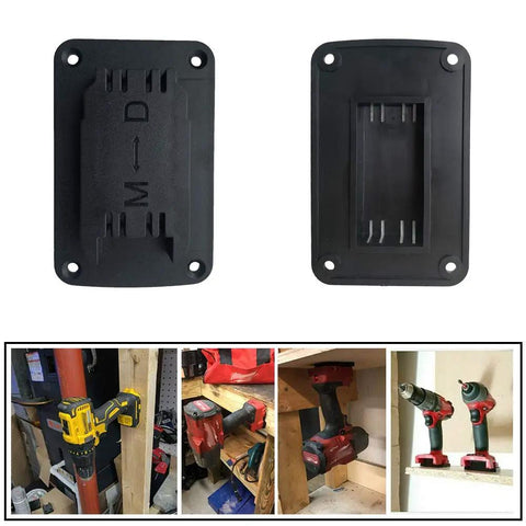 5 Pack Tool Holder Dock Mount For Dewalt 20V Drills And Milwaukee M18 Tools Belt Desk Wall Mounts Durable ABS Plastic Setup