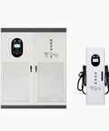 Heavy Duty Commercial DC Fast Charger Standalone Pedestal EVSE For Fleets Farms And Job Sites With Customizable Plug And Play Rapid Power Setup. 