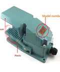 Emergency Stop Switch CFS 302 Self Reset Aluminum Shell Pedal Foot Switch for CNC Machines Welding and Stamping 250V 15A