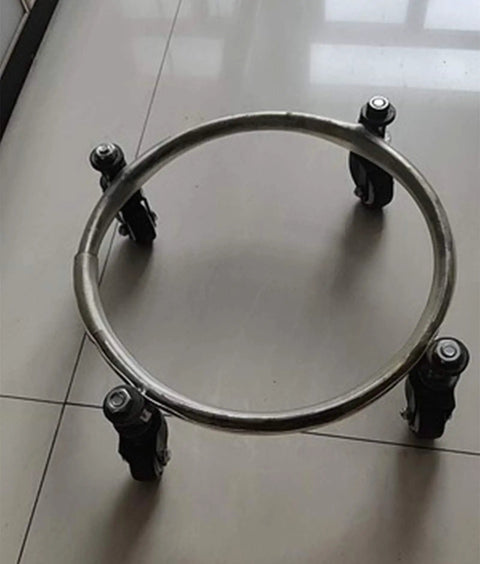 Tough As Nails Heavy Duty 1.5 Inch Swivel Stem Polyurethane Casters In Black with M10 mount for toolboxes and shelves.