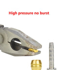 14 Piece Brass Olive and Steel Insert Kit for Disc Brake Hose BH90 Compatible shown with pliers and components