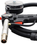 Aluminum Wire Drawing Spool Gun for Miller Millermatic Series Welders with transparent wire spool cover visible