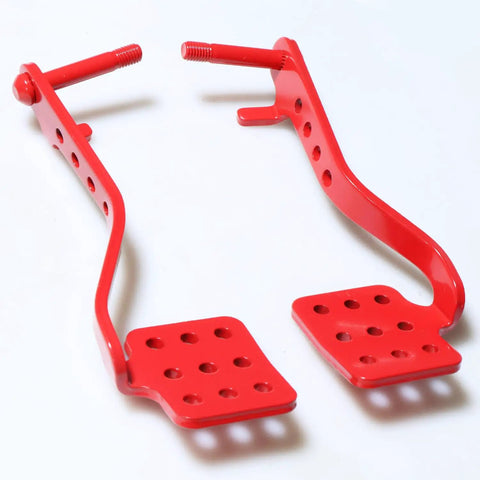 Red brake return springs from Go Kart Throttle Cable Kit With Brake Return Springs For Predator 196cc 212cc 6.5HP.