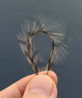 30 Pcs Natural White Black Barred Grizzly Rooster Hackles for streamers wet flies and fly fishing tying feathers close-up