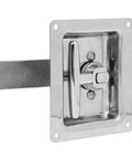 Foldable T Handle Latch Built Hella Tough For Truck Toolboxes And Camper Vans Rock Solid Stainless Polish latch with chrome finish.