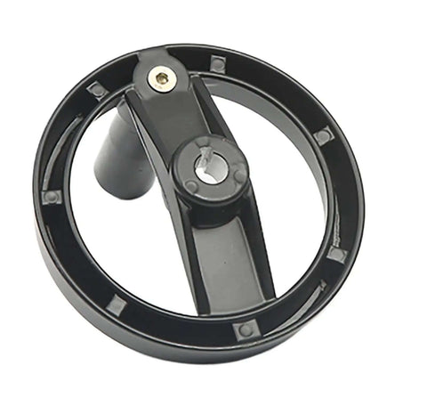 Hollow Aluminum Handwheel With Foldable Handle 100-200mm Double Spoked Wheel For Milling Machine And Lathe, black alloy design