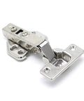 Beefy 20 Pack Carbon Steel Cabinet Hinges With Soft Close Hydraulic Dampers Clip On 35mm Cup Straight Arm Fixed Base Fast Quick Release Door Removal Durable Kitchen Hardware showcasing a single hinge close-up view.