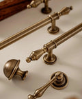 Antique Brass Cabinet Knob Set For Wardrobe Doors And Shoe Cabinets Solid Alloy Drawer Pulls In Bronze Copper Finish Heavy Duty Hardware Vintage Style 29mm Knob Diameter
