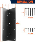 Heavy Duty Steel Corner Brackets For Raised Garden Beds With All Included Screws 11 inch steel corner piece with fasteners