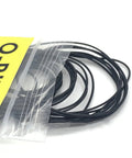 Watch Back Cover Seal Ring Set Waterproof O Ring Gasket 0.5mm 0.6mm 0.7mm 0.8mm Elastic Rubber Black For DIY Watch Repair Gear And Pro Maintenance Kits
