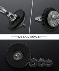 Metal Differential Gear Kit With Slipper Clutch For Traxxas Slash 4x4 Stampede 4x4 And Rustler 4x4 in detailed view with pinions