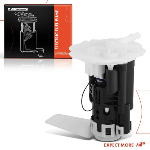 Heavy Gauge Electric Fuel Pump For Mazda Protege and Protege 5 Gas 1999 to 2003 showing main pumping unit and mesh strainer.