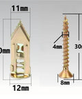 Self Drilling Drywall Anchor Kit With Zinc Steel Screws For Hollow Walls Heavy Duty Mounting System Dual Pack 30 And 50 Set Rust Resistant Quick Install For Gypsum Board And Stud Walls, 30mm