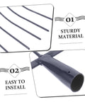 Heavy Duty Manure Fork For Farm And Lawn Care A Real Workhorse Multi Functional Pitch Fork Built To Last, showing tines and handle detail