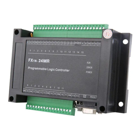 Beefy 24V PLC Controller For Industrial Automation With 14 Input And 10 Output FX1N-24MR Style Programmable Logic Controller